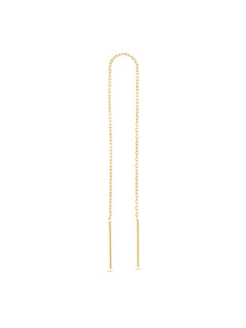 STONE AND STRAND Extra Long Gold Threader Earring