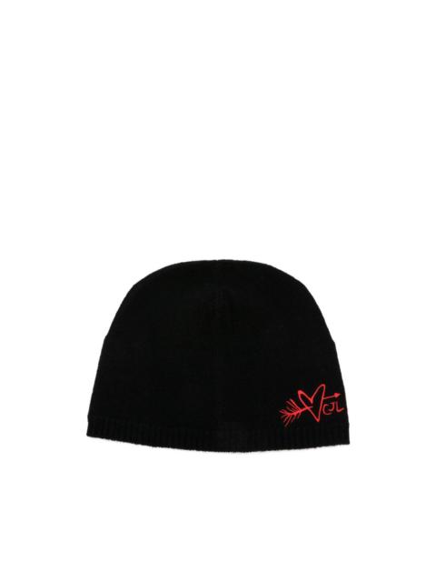 CHARLES JEFFREY LOVERBOY embroidered beanie hat