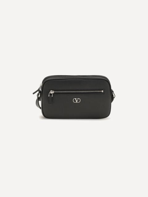 Valentino Grained leather Crossbody Bag with zip