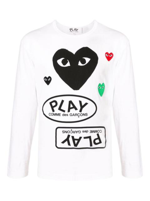 Comme des Garçons PLAY heart-logo long-sleeve t-shirt