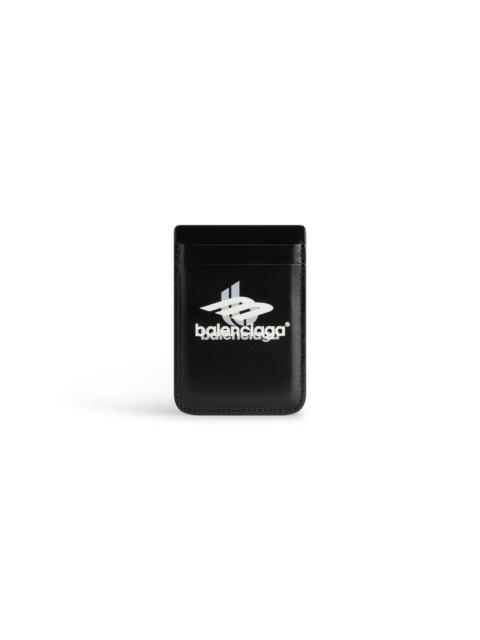 BALENCIAGA Men's Cash Magnet Card Holder Box in Black