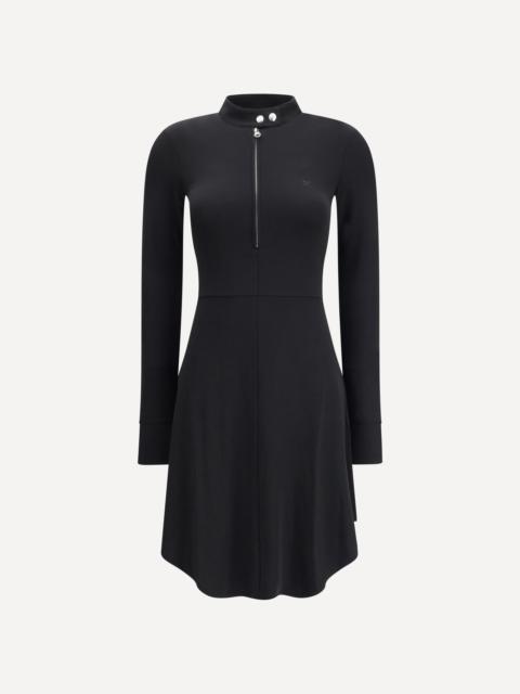 courrèges Zippered jersey biker Dress