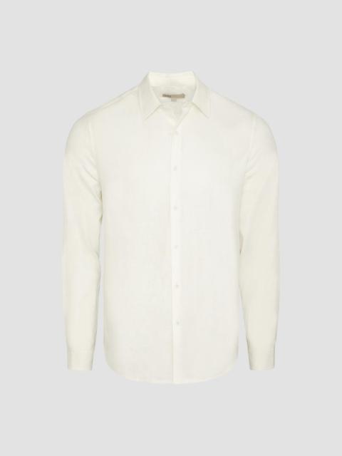 onia Men's Stretch Linen-Blend Shirt - White
