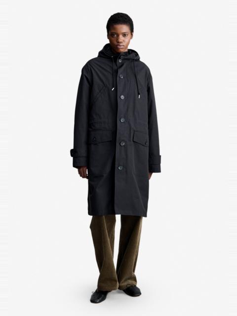 A.P.C. GREGORY PARKA - BLACK WATER-REPELLENT PARKA