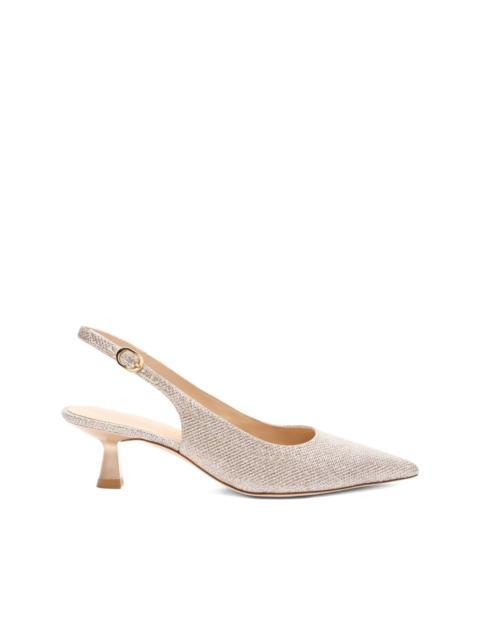 Stuart Weitzman 50mm Stuart Sculpt slingback pumps