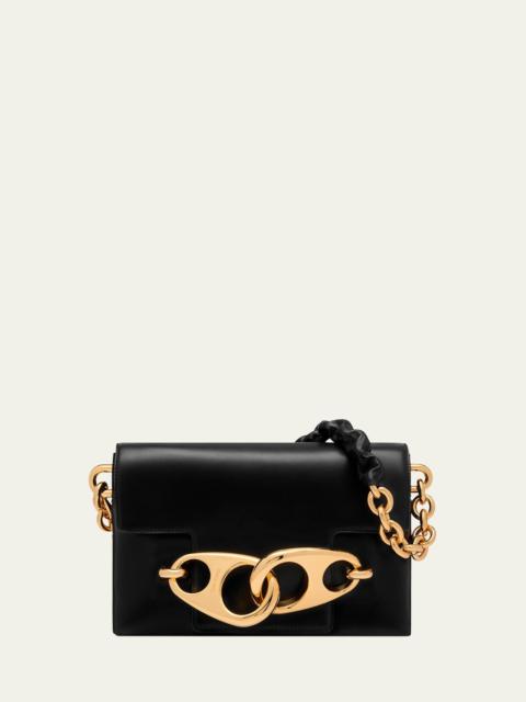 Carine Medium Leather Chain Shoulder Bag