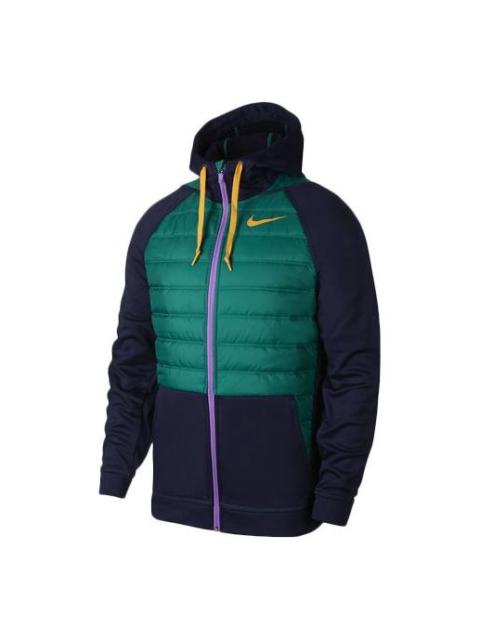 Nike Therma FZ Winterized Trainer Jacket For Men Blue/Green BV6299-498