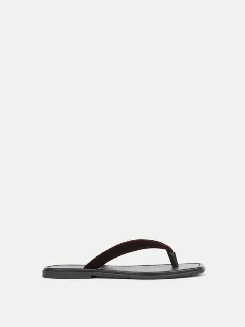 VERONICA BEARD CLEA VELVET FLIP-FLOP SANDAL