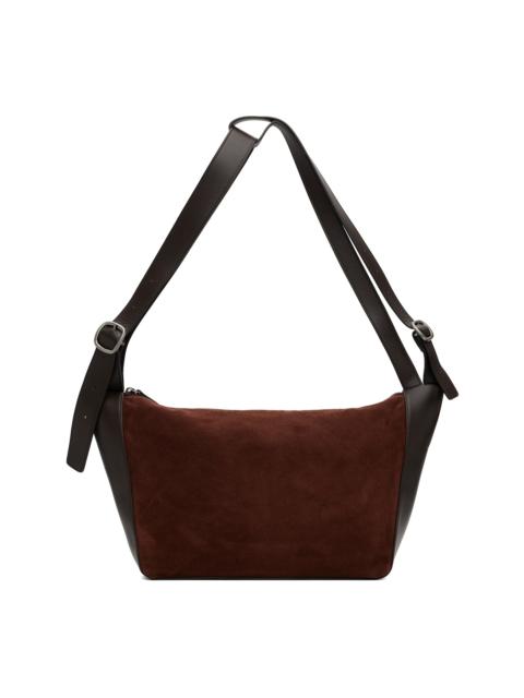 HEREU Brown Vincle Suede Bag