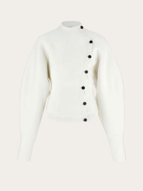 FERRAGAMO Asymmetric button up jacket