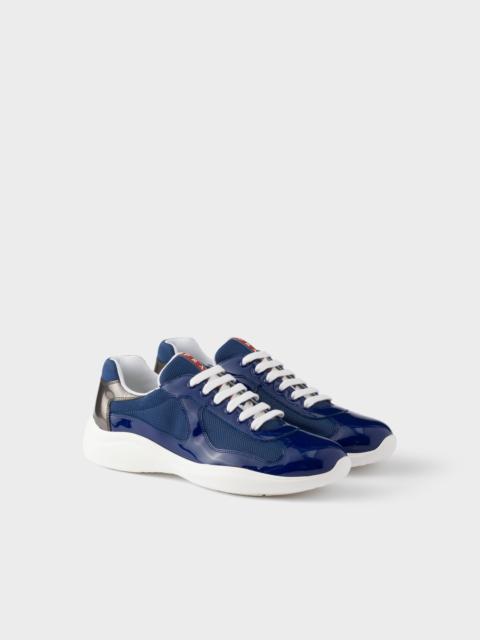 Prada Patent leather and technical fabric Prada America's Cup sneakers