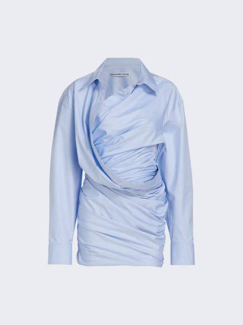 Alexander Wang Draped Back Dress Oxford Blue