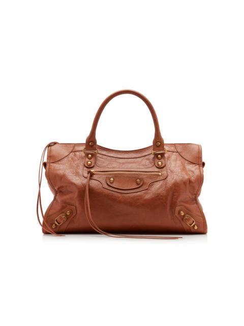 BALENCIAGA Le City Medium Leather Bag brown