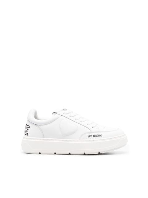 Moschino low-top leather sneakers