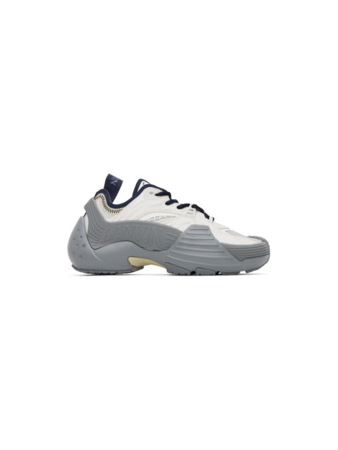 Lanvin SSENSE Exclusive Gray & Navy Flash-X Sneakers