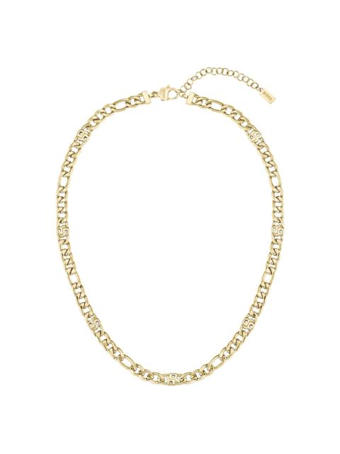 BOSS GOLD-TONE CHAIN NECKLACE WITH DOUBLE B MONOGRAMS