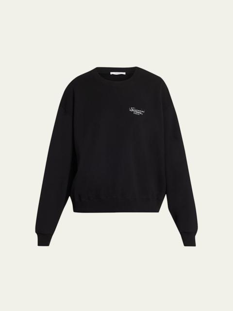 Givenchy Double Logo Stamp Crewneck Sweatshirt