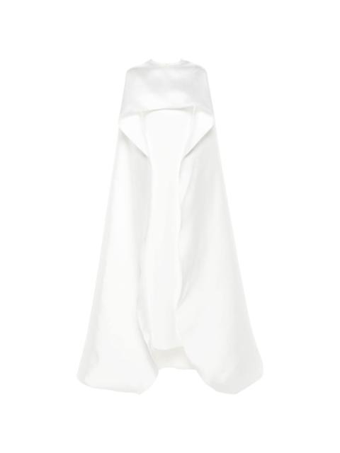 cape-layer maxi dress
