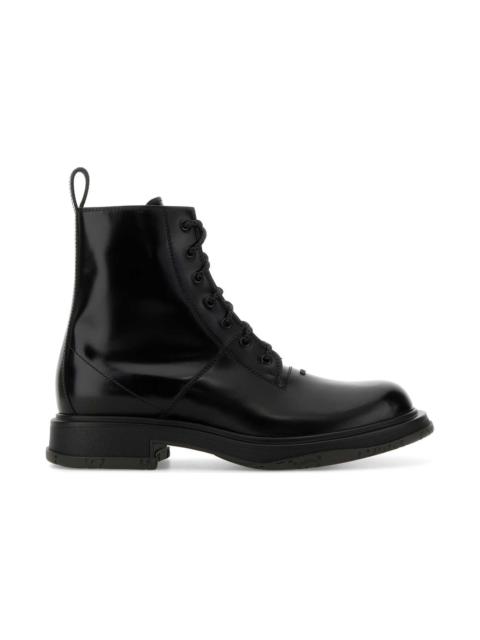 GUCCI Black Leather Ankle Boots