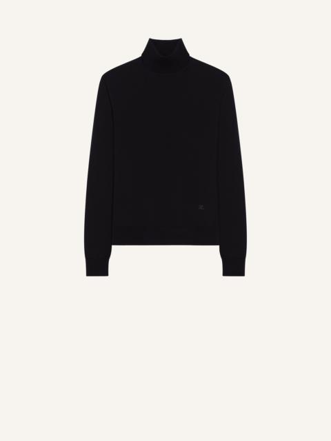 courrèges OFF SHOULDER LIGHT WOOL TOP