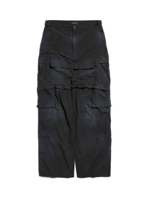BALENCIAGA Women's Cargo Maxi Skirt in Black
