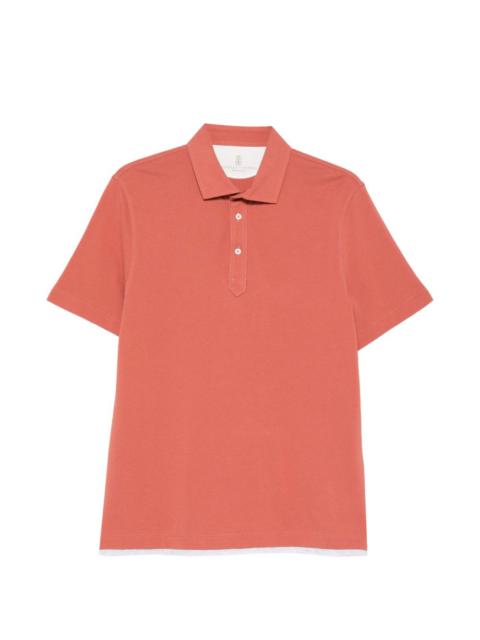 Brunello Cucinelli tipped polo shirt