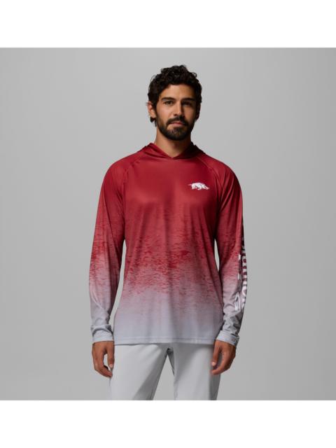 Columbia Men's Collegiate PFG Super Terminal Tackle Hoodie - Arkansas