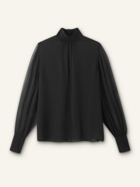 ME+EM Sheer Sleeve Blouse