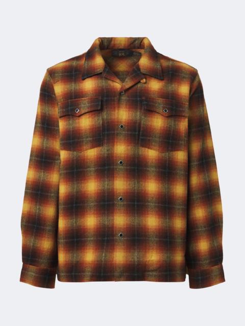 RRL by Ralph Lauren Plaid wool-blend shirt