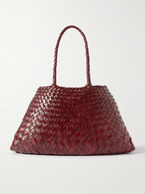 DRAGON DIFFUSION Santa Croce Big Woven Leather Tote Bag