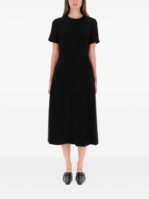 Theory short-sleeve A-line midi dress