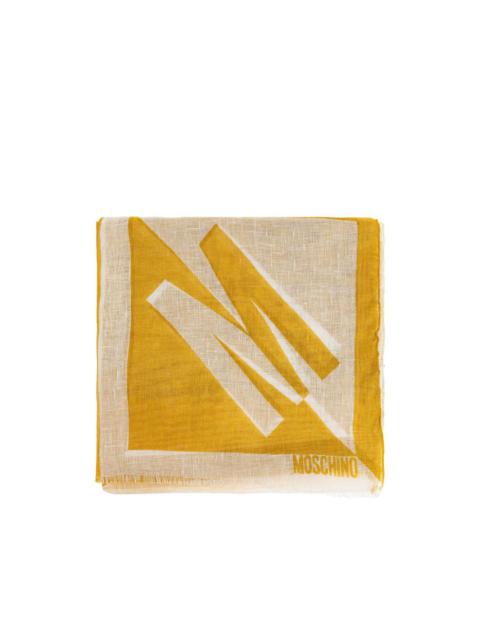 Moschino frindged-edge scarf