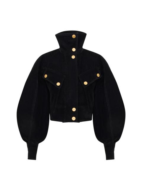 Zimmermann VINTAGE VELVET DENIM BOMBER