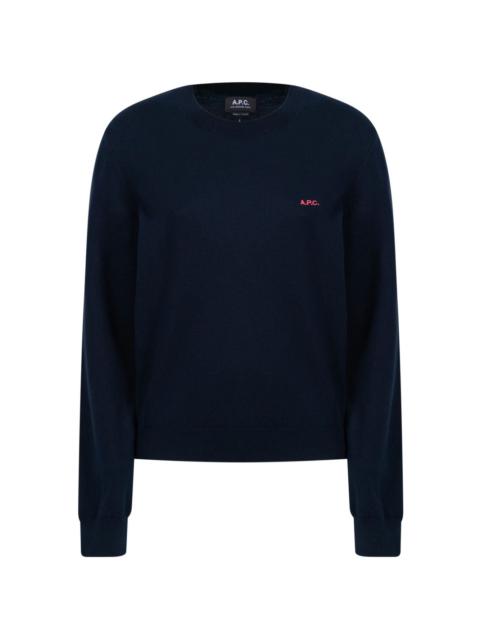 logo-embroidered jumper