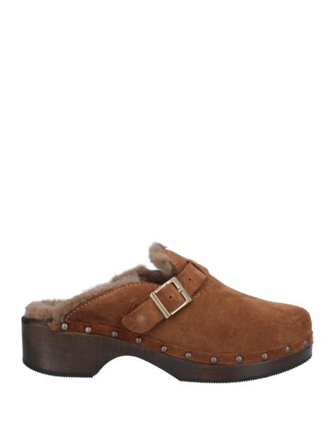 RE/DONE Camel Women's Mules And Clogs