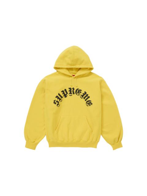 Supreme Supreme Printed Arc Hooded Sweatshirt Yellow