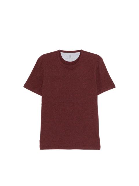 Brunello Cucinelli MARL-EFFECT CREW-NECK T-SHIRT