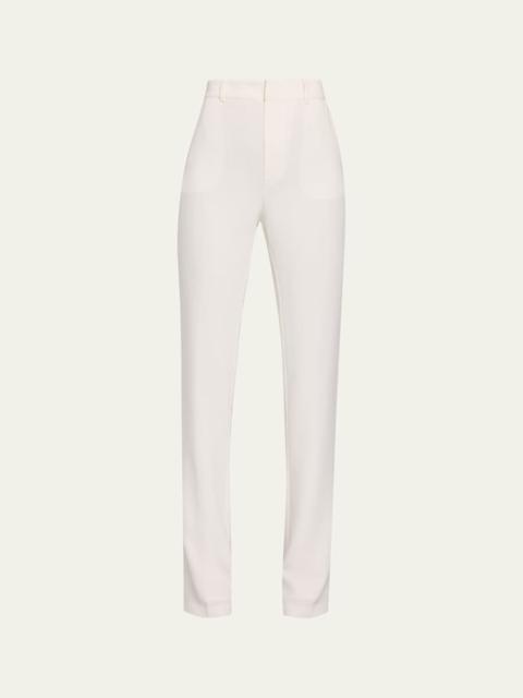 Cinq à Sept Kerry Slim Straight-Leg Crepe Pants