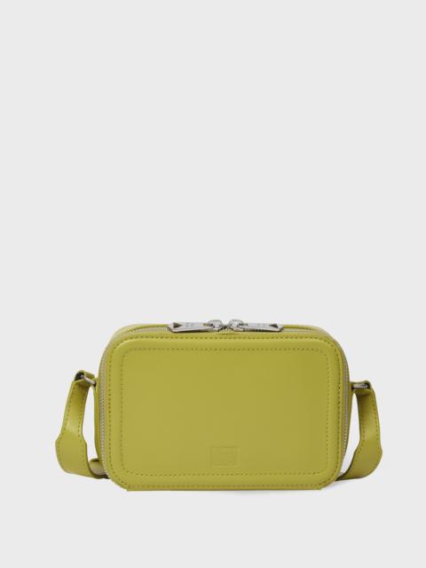 Paul Smith Olive Green Leather Flight Bag