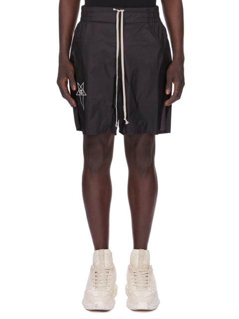 Rick Owens Black Champion Edition Taffeta Shorts