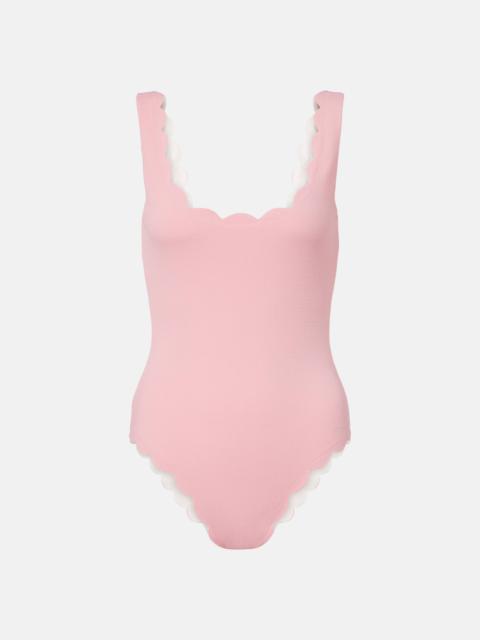 MARYSIA Palm Springs scalloped swimsuit
