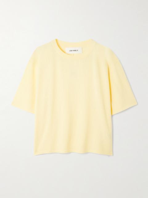 LISA YANG Rubie Cotton And Cashmere-blend T-shirt