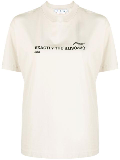 Off-White Exactly the Opposite-print T-shirt