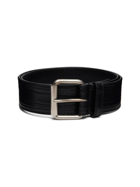 Dries Van Noten Black Calfskin Belt