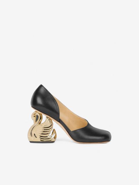 A.W.A.K.E. MODE swan-heel pumps