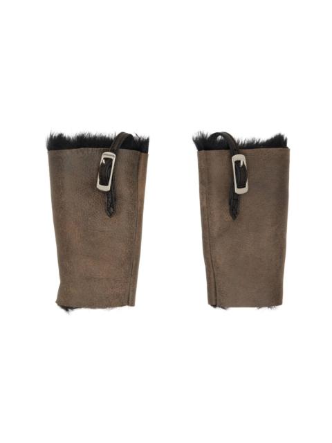 Our Legacy Brown Liner Cuff Gloves