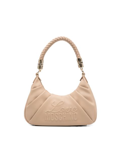 Moschino embossed-logo shoulder bag