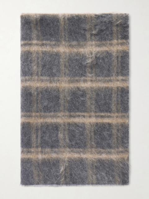 Brunello Cucinelli Checked Brushed-knit Scarf