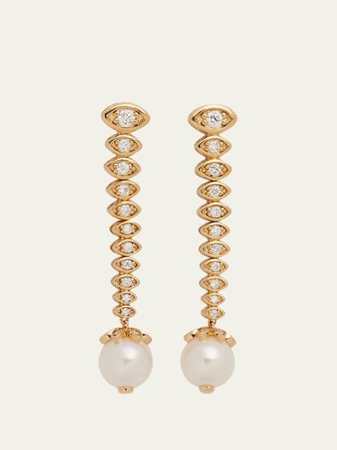 SYDNEY EVAN 14k Yellow Gold Graduated Marquis Eye Earrings