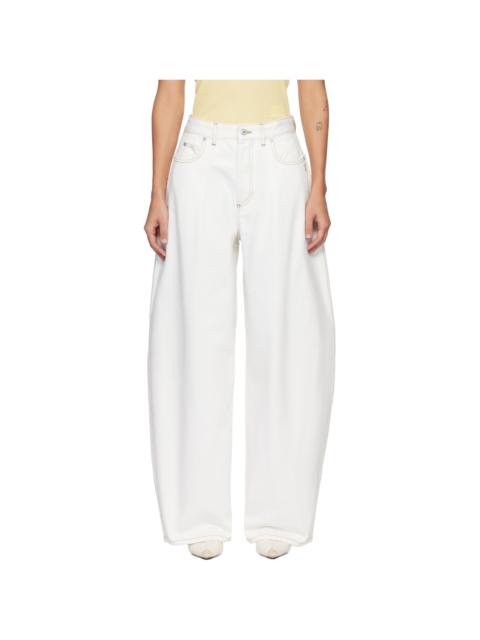 JACQUEMUS Off-White 'The Ovalo de-Nîmes denim' Jeans